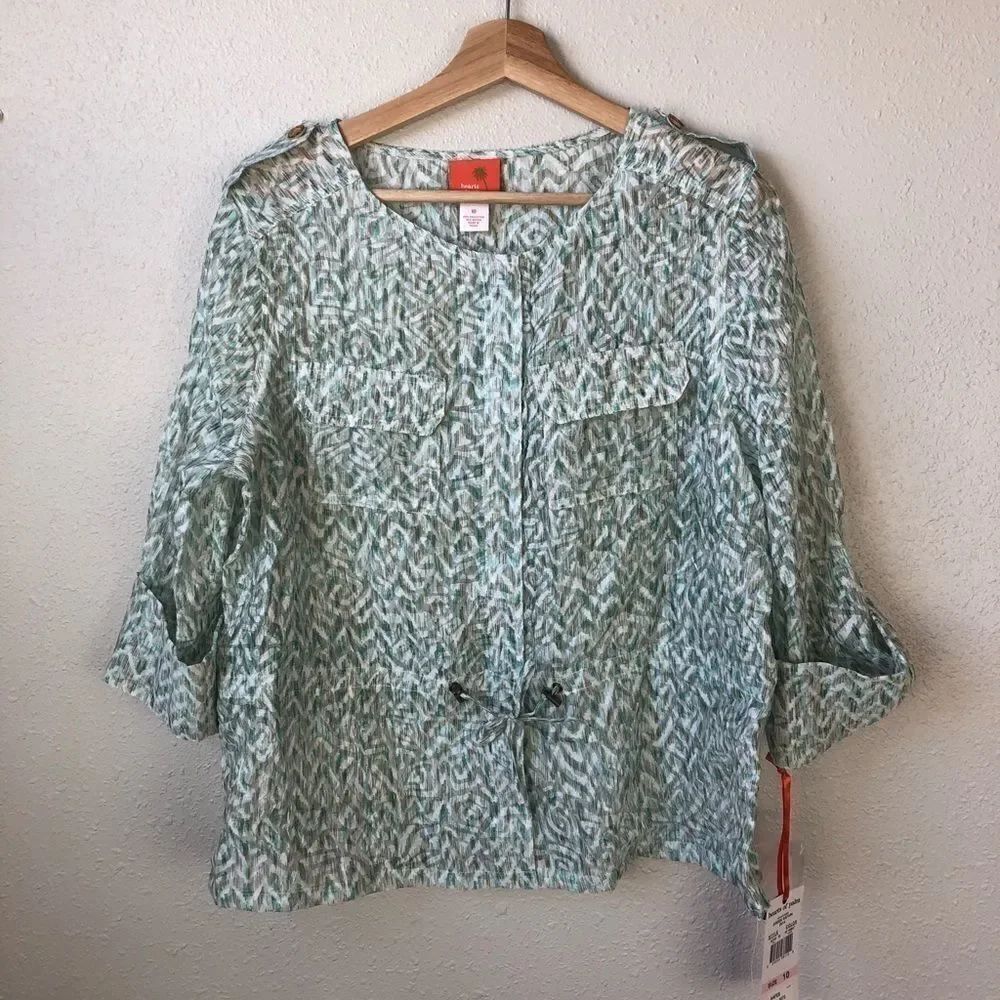 NWT Hearts of Palm 3/4 Sleeve Size 10